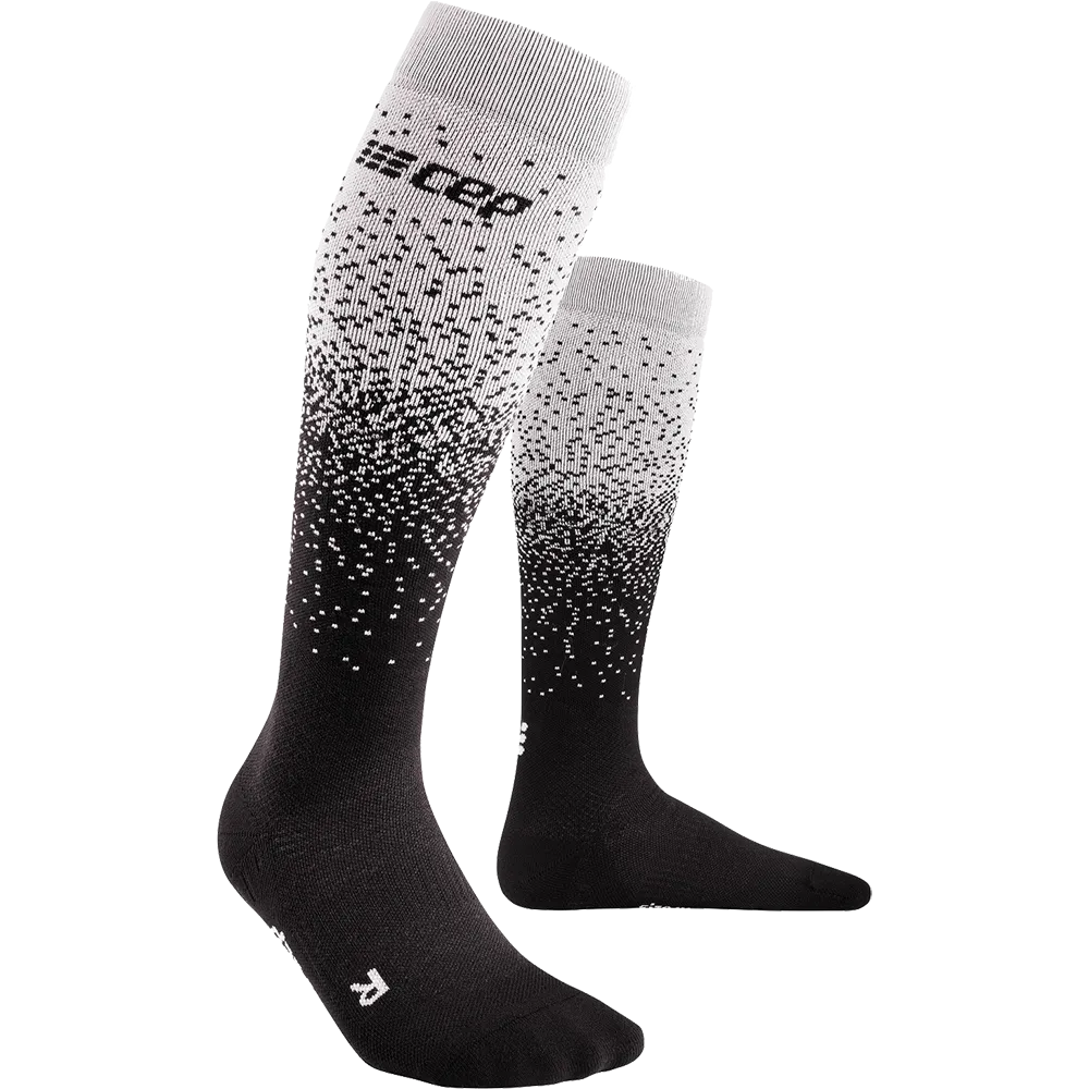 CEP - Snowfall Compression Ski Socks Men black