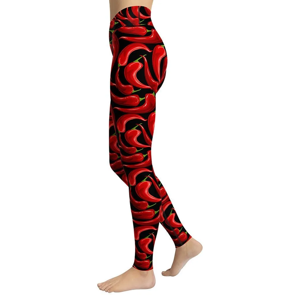 Chilli Pepper Yoga Leggings