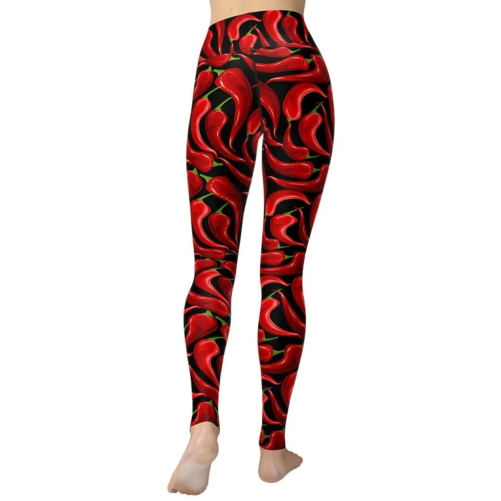 Chilli Pepper Yoga Leggings