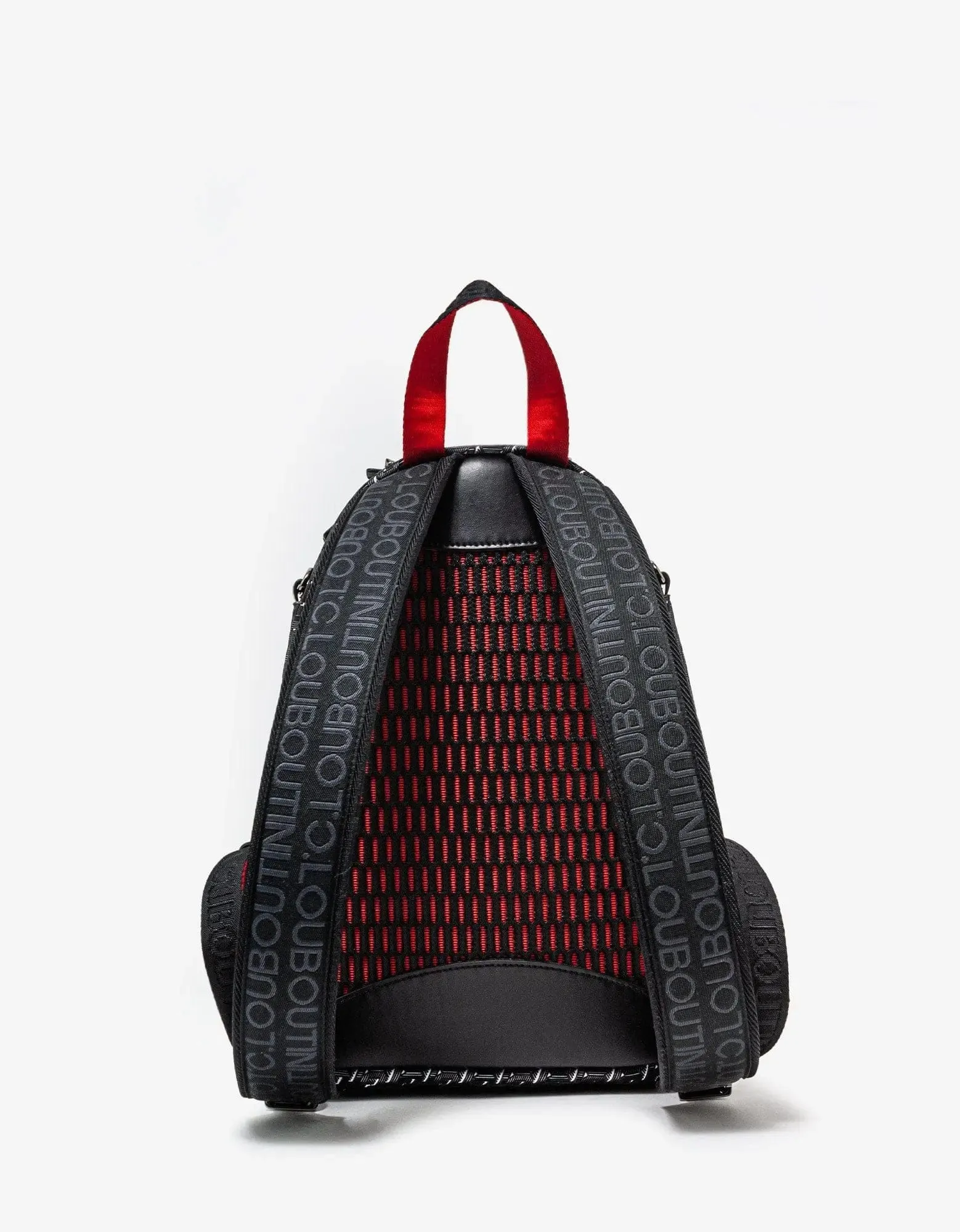 Christian Louboutin Backparis Small Black Techno CL Backpack