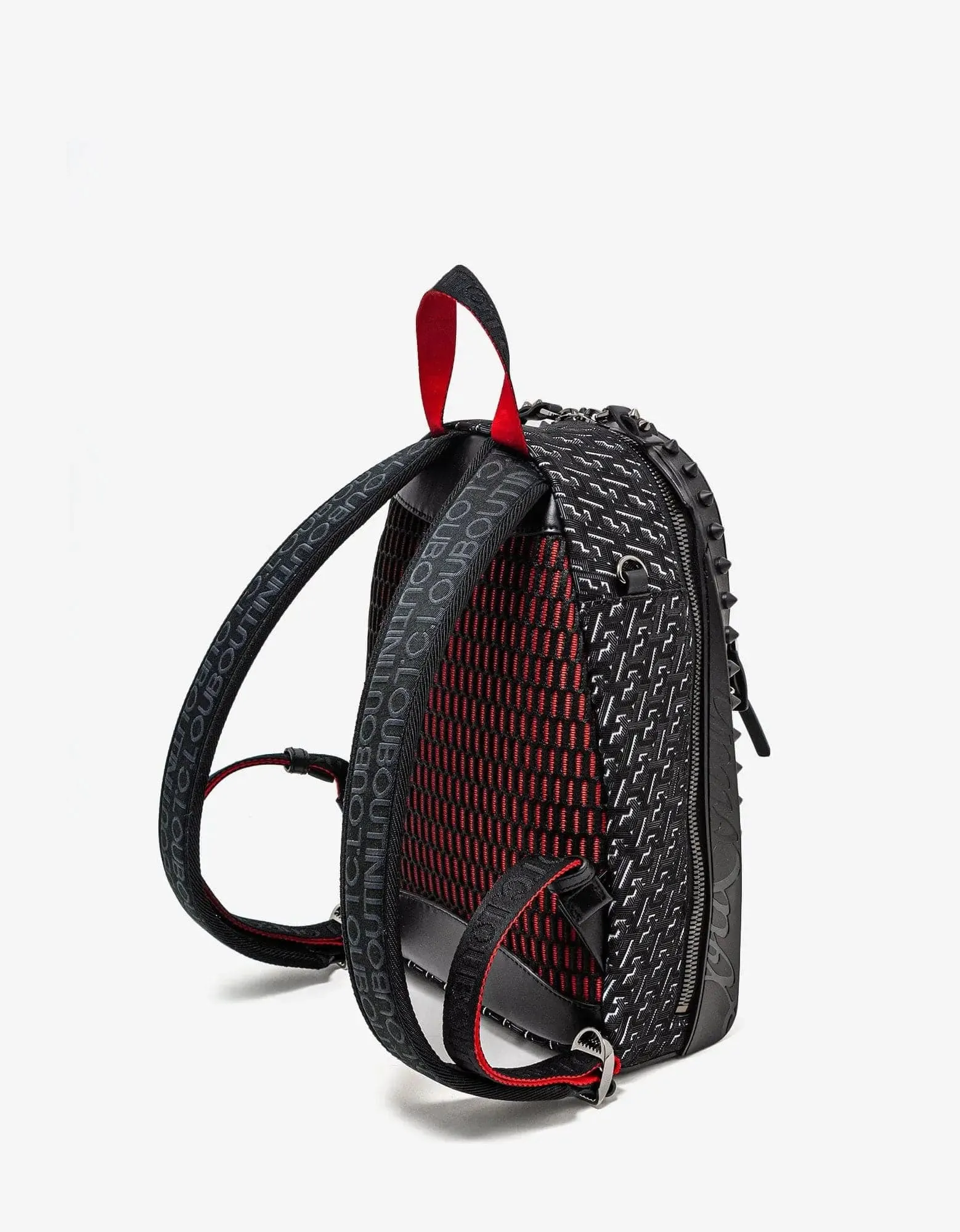 Christian Louboutin Backparis Small Black Techno CL Backpack