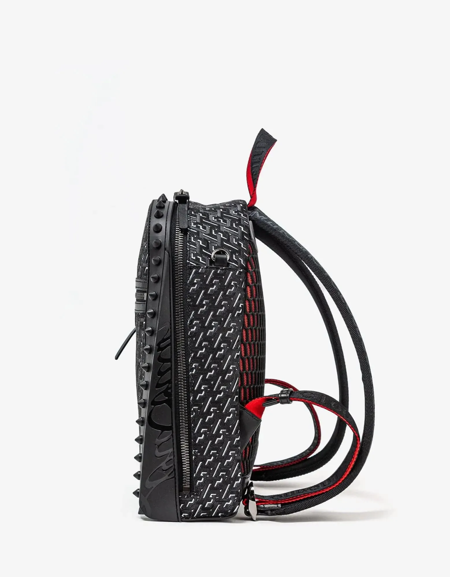 Christian Louboutin Backparis Small Black Techno CL Backpack