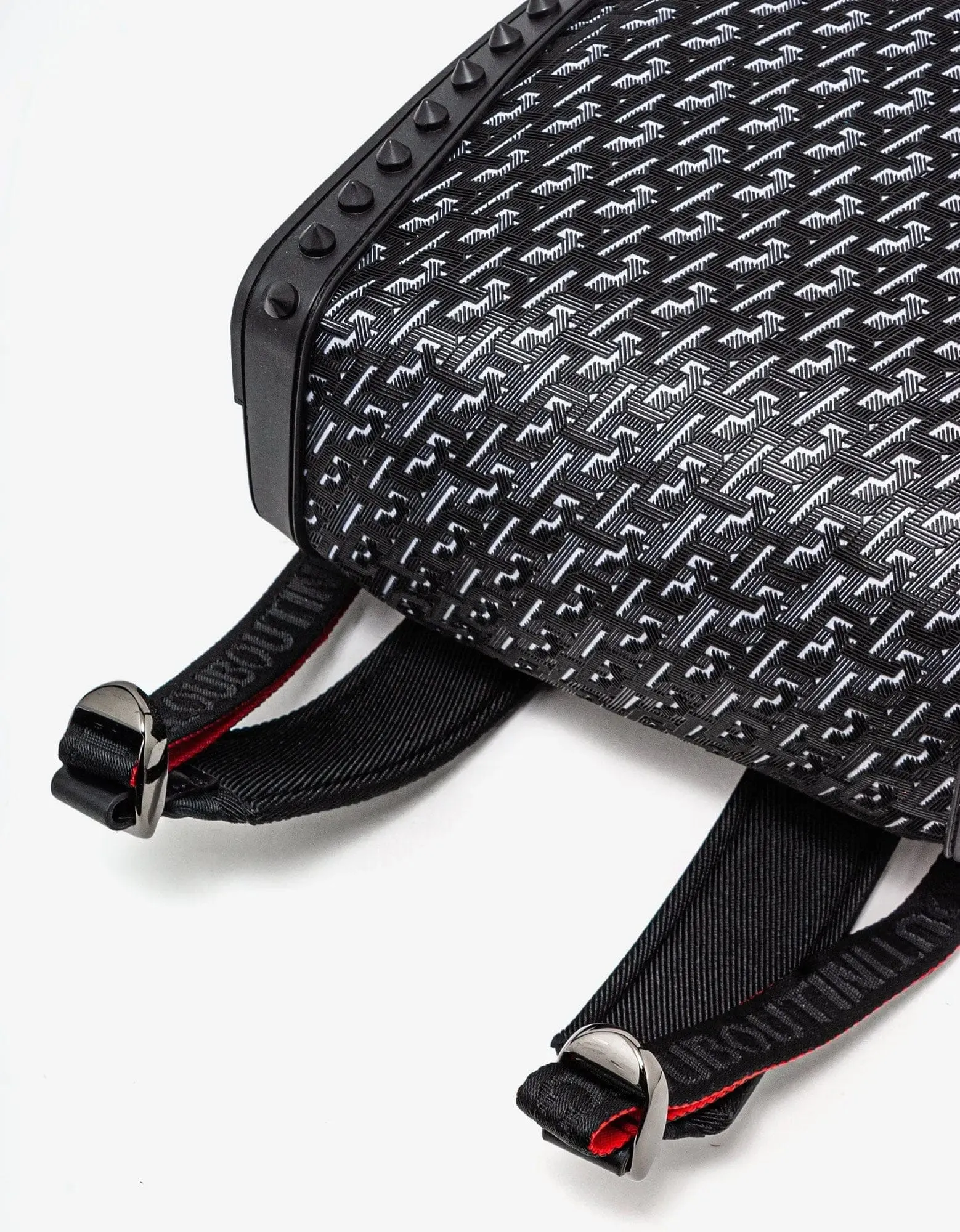 Christian Louboutin Backparis Small Black Techno CL Backpack