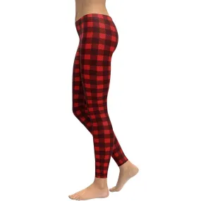 Christmas Buffalo Print Leggings