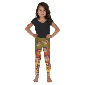 Colorful Turkey Print Kid's Leggings