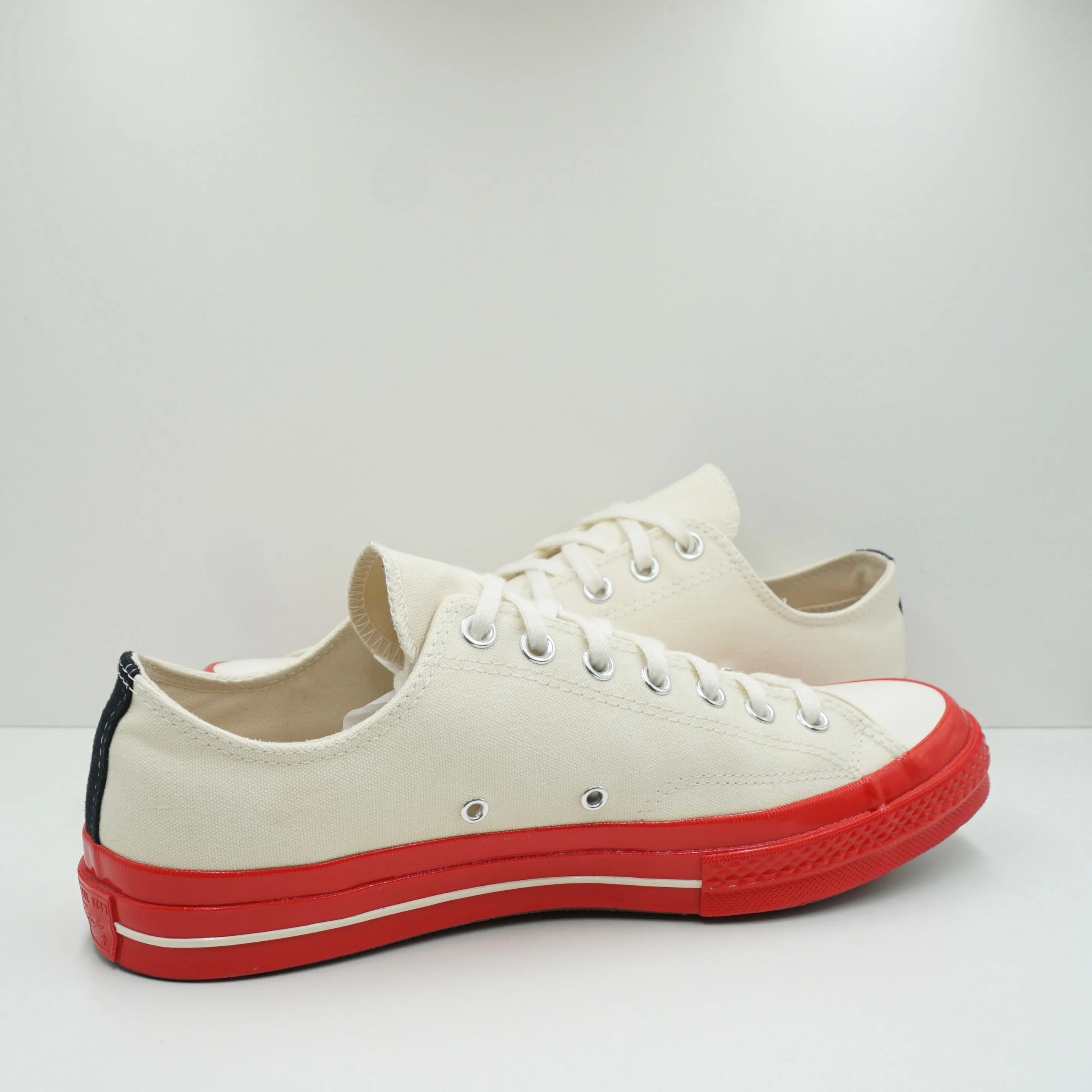 Converse CTAS 70 Ox Comme Des Garcons PLAY Egret Red Midsole