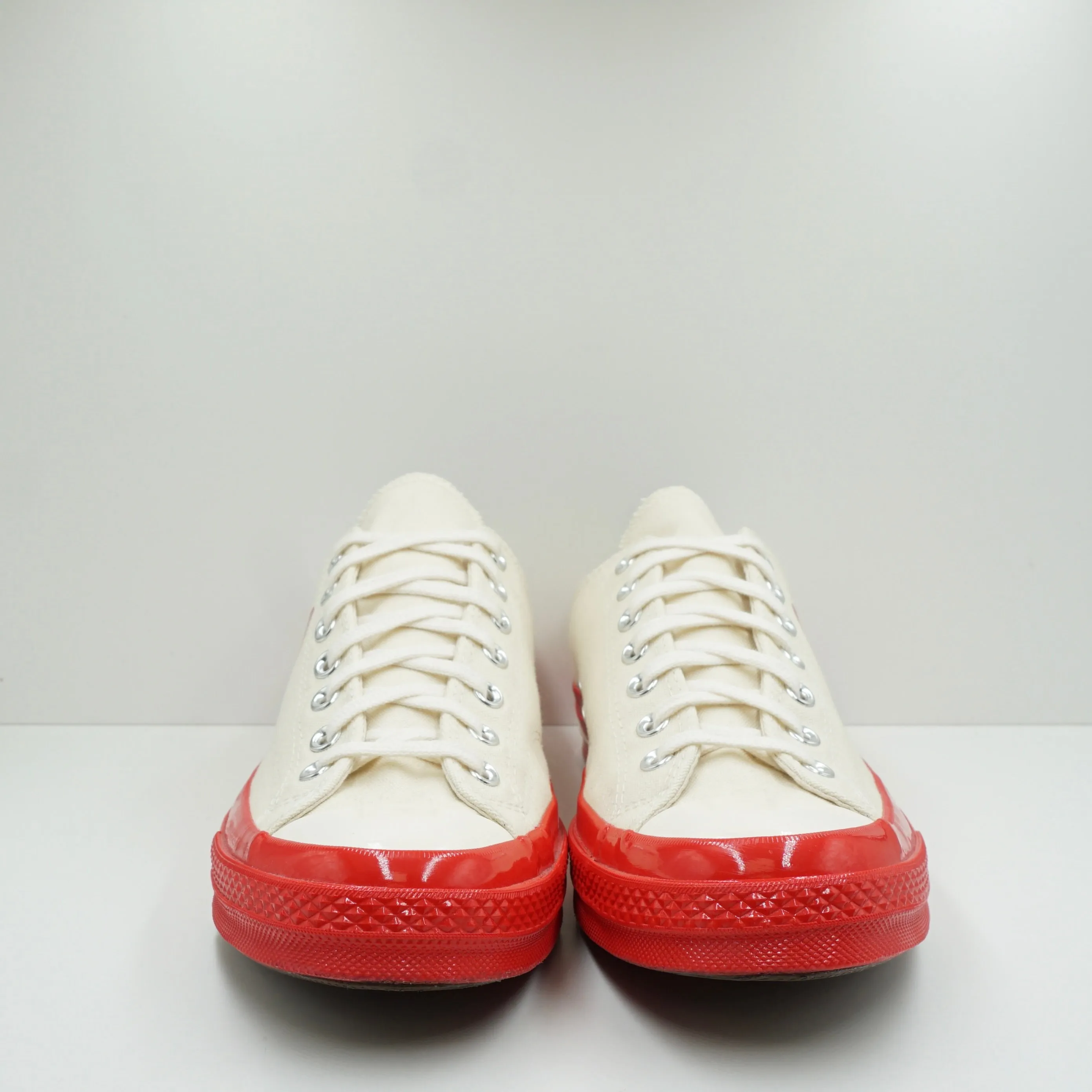 Converse CTAS 70 Ox Comme Des Garcons PLAY Egret Red Midsole