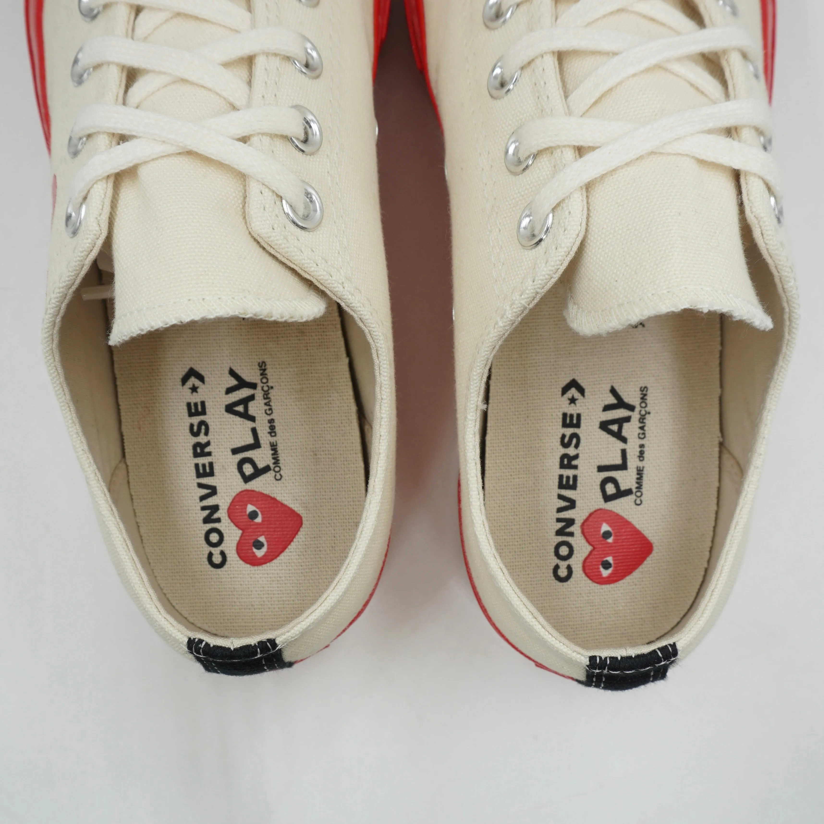 Converse CTAS 70 Ox Comme Des Garcons PLAY Egret Red Midsole