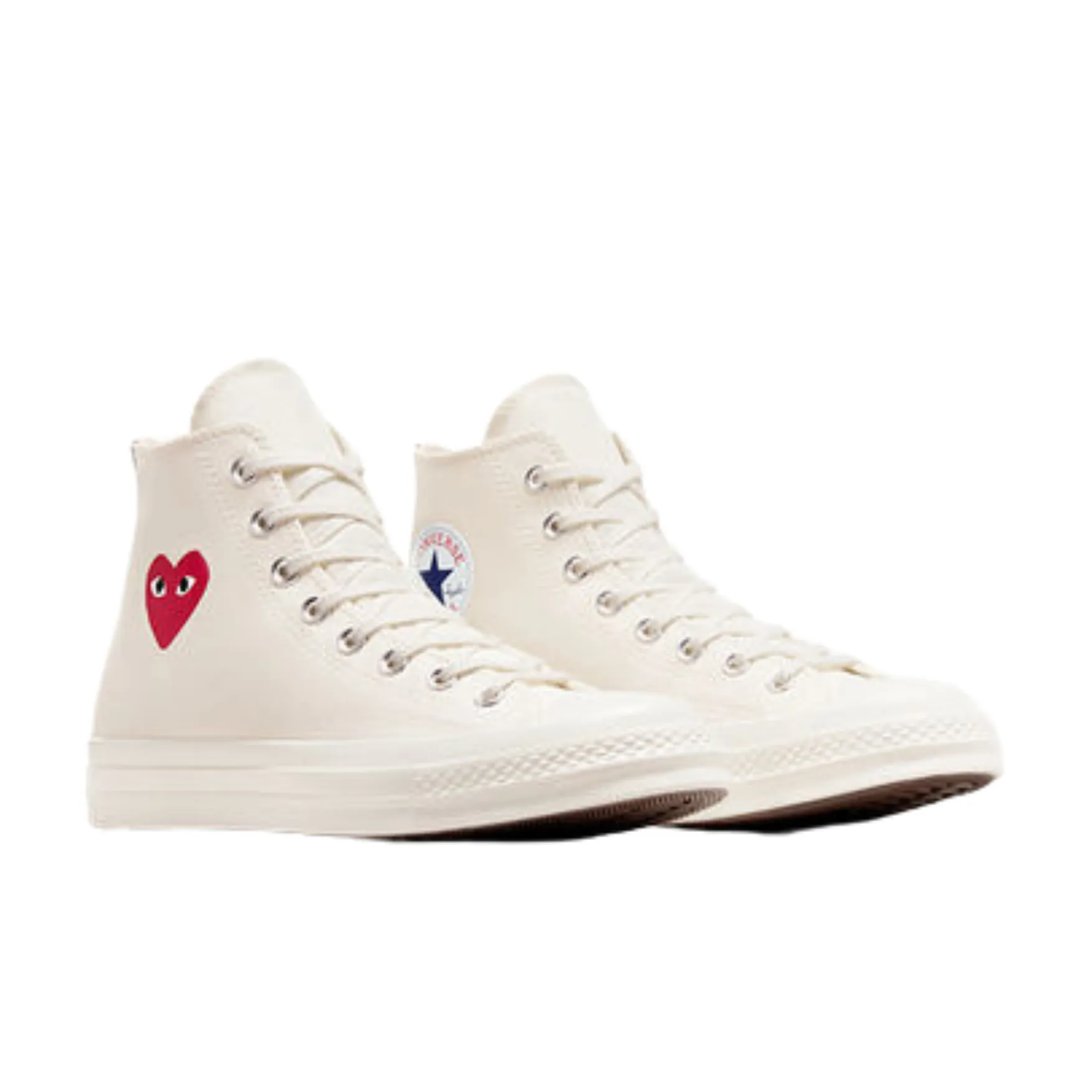 Converse x CDG* Play Single Heart Chuck 70 High Top - Milk/Red/Black