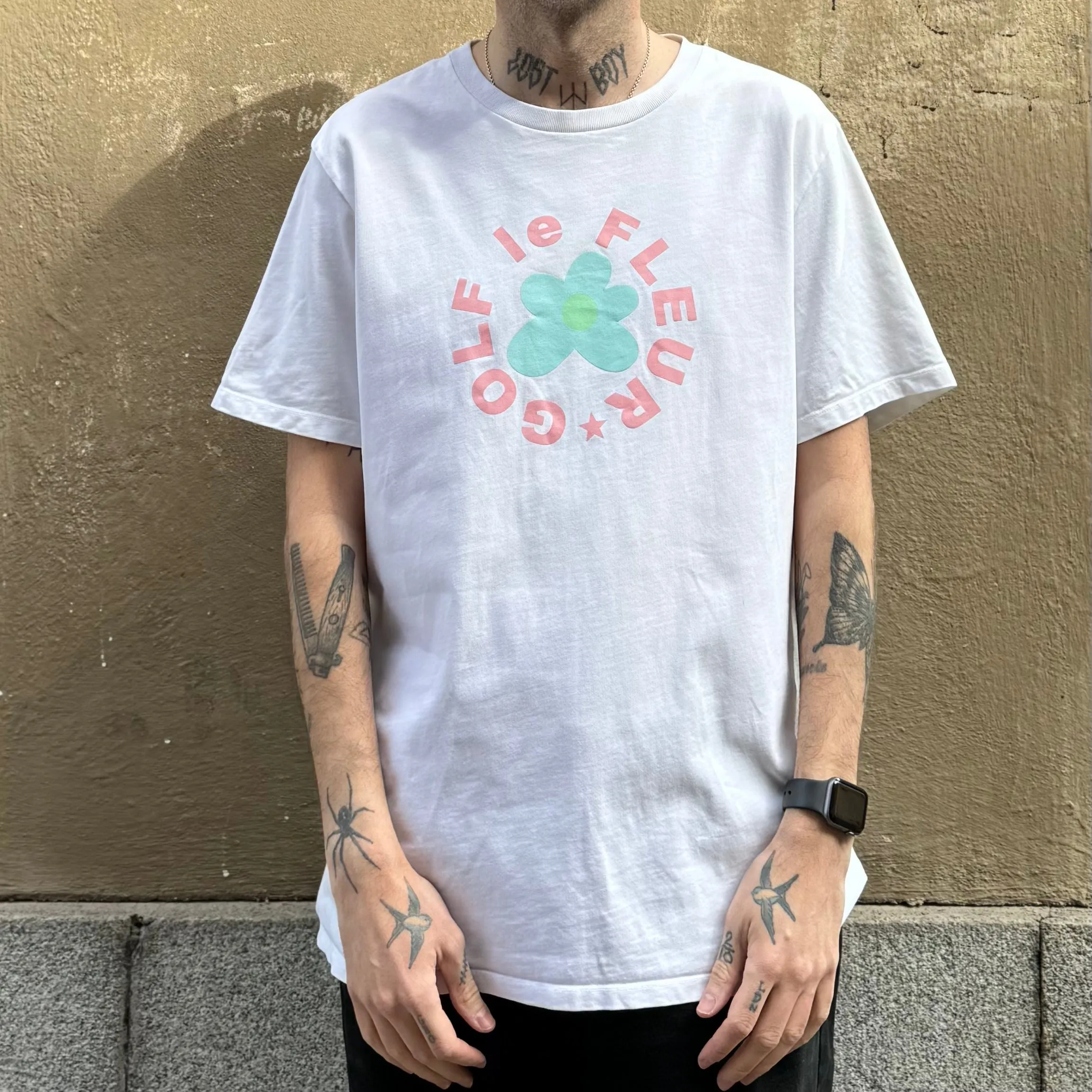 Converse x Golf Le Fleur Flower White Tshirt