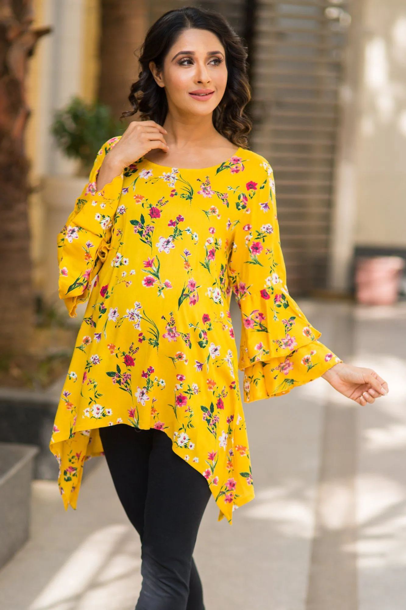 Daffodil Yellow Maternity & Nursing Top