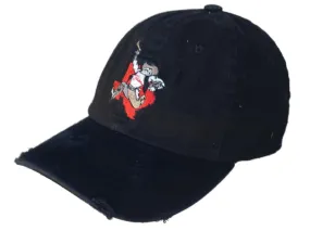 Dallas Texans Reebok Black Worn Vintage Style Flexfit Hat Cap