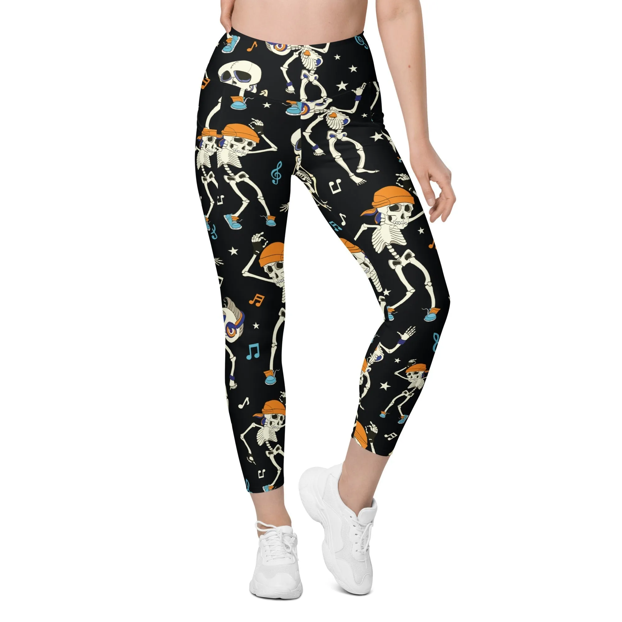 Dancing Skeletons Leggings With Pockets