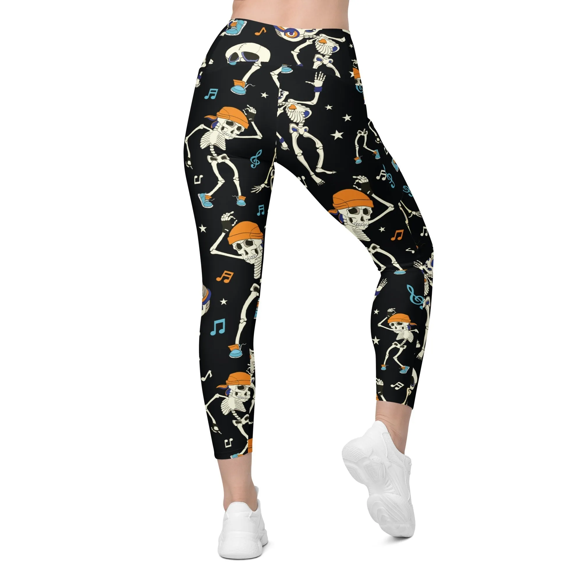 Dancing Skeletons Leggings With Pockets