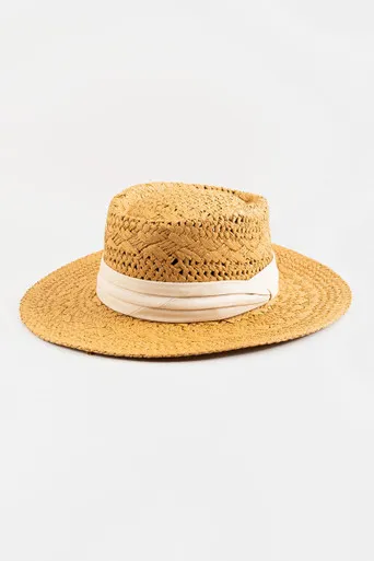 Daphne Weave Boater Hat