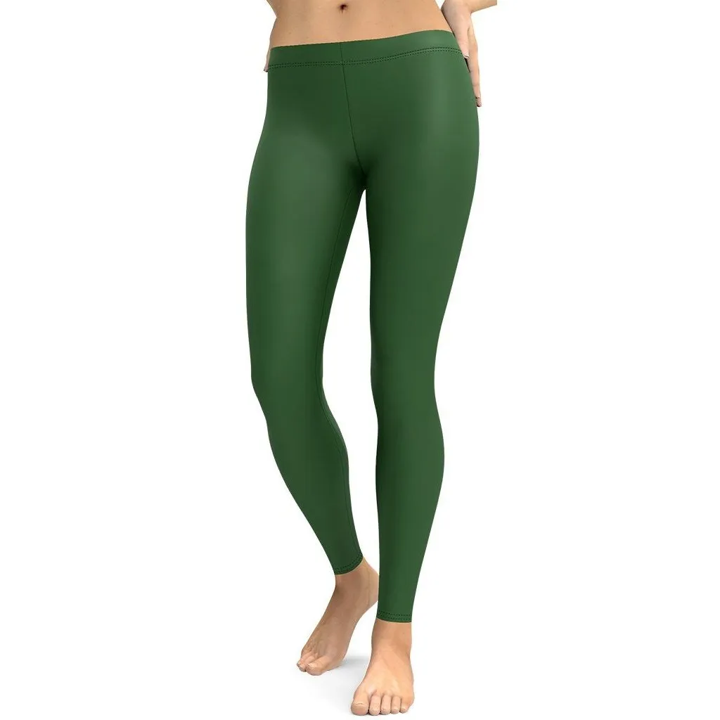 Deep Forest Green Leggings