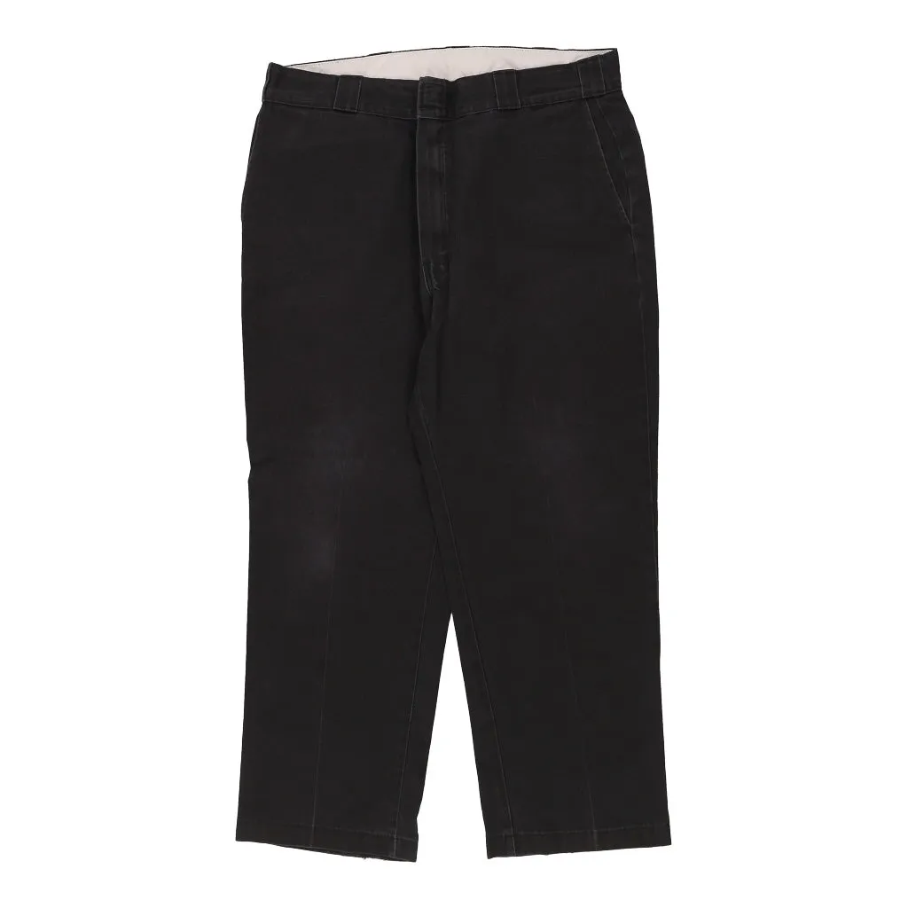 Dickies Trousers - 36W 29L Black Cotton Blend