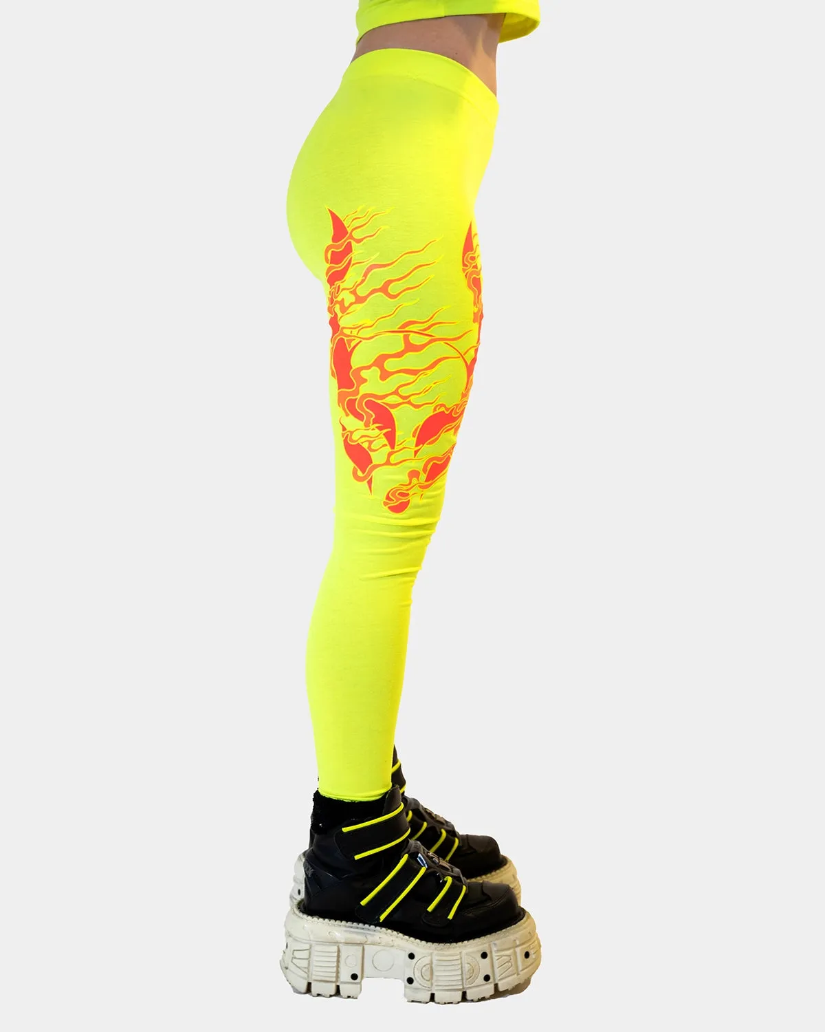 DRAGONITE LEGGINGS FLUO / YELLOW