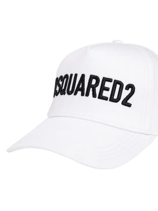 Dsquared2   Cotton gabardine hat w/ logo 