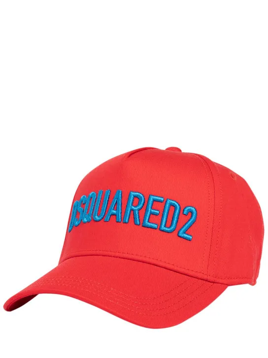 Dsquared2   Cotton gabardine hat w/ logo 