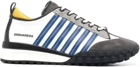 DSQUARED2 jagged stripe low-top sneakers Grey