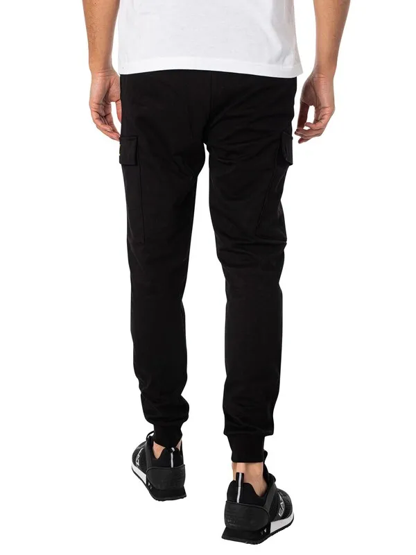 EA7 Core ID Lightweight Cargo Joggers - Black/Gold