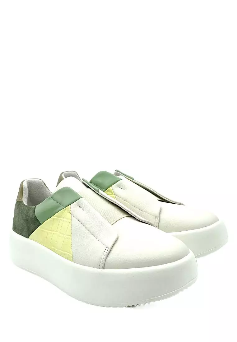 EDENSHOES EDEN Patchwork Ladies Leather Sneakers