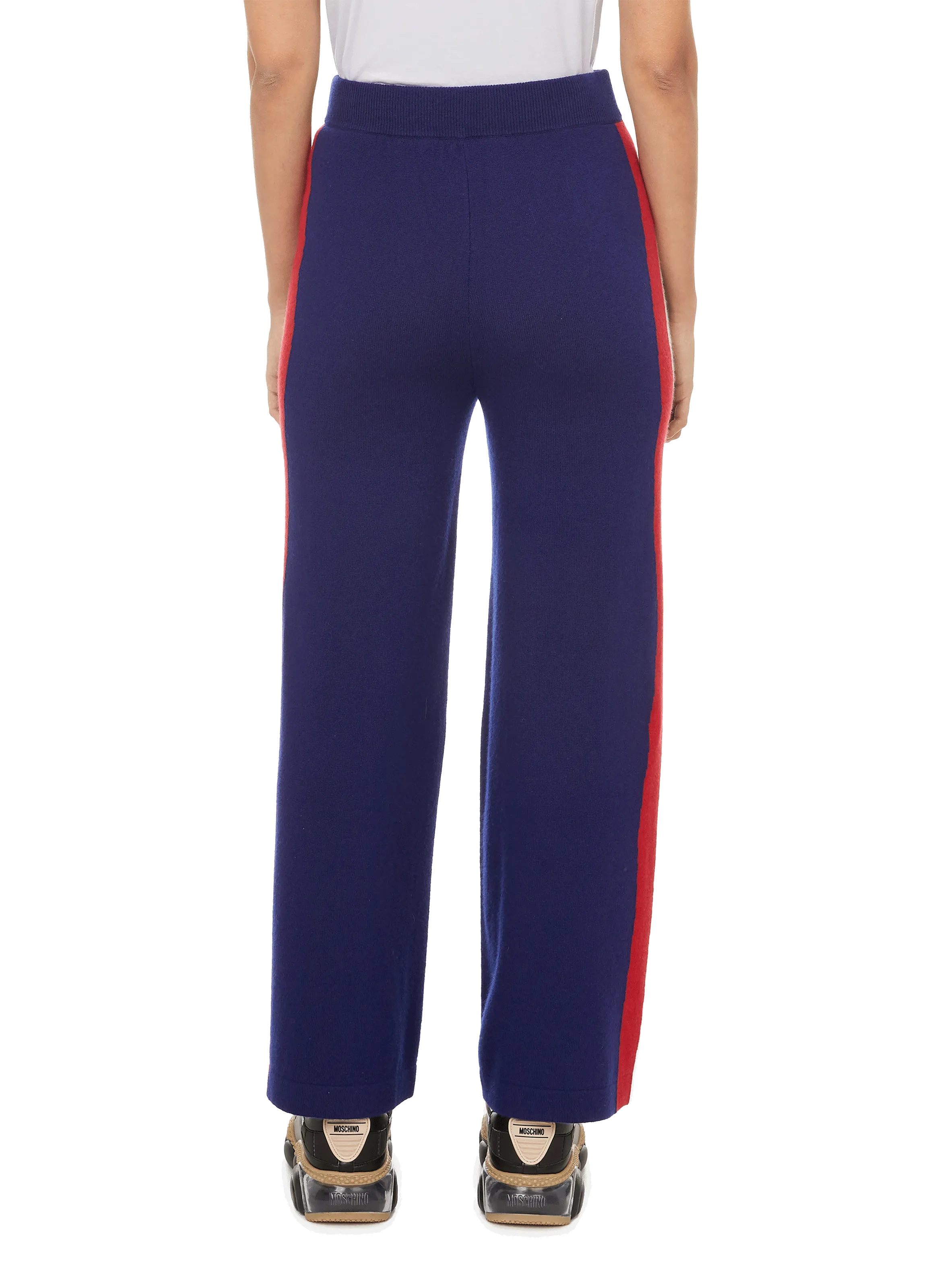 ETRE CECILE  Cashmere and wool-blend knitted joggers - Blue