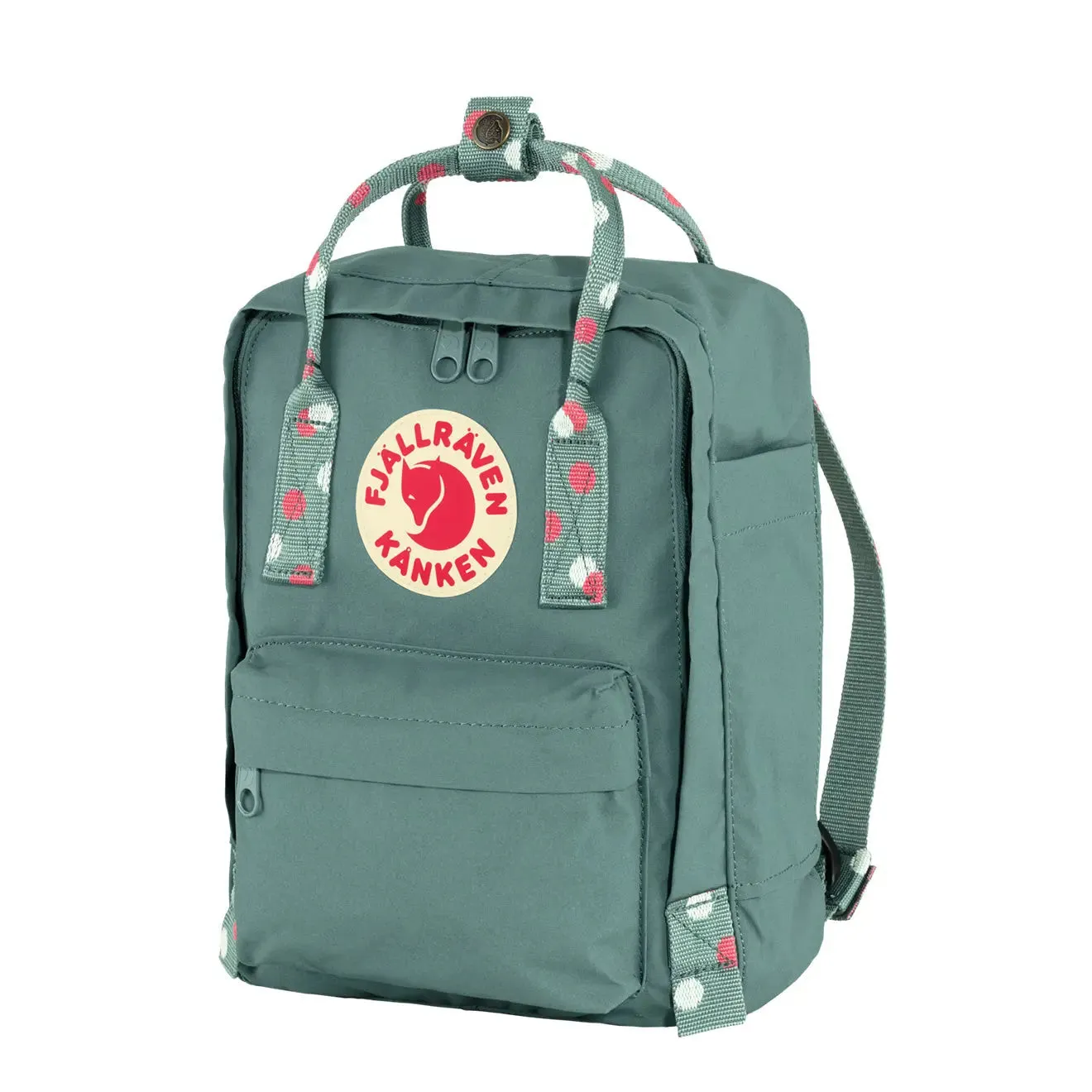 Fjallraven Kanken Mini Backpack Frost Green Confetti Pattern