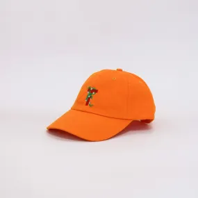 Floral Letter T Dad Hat (Yellow)