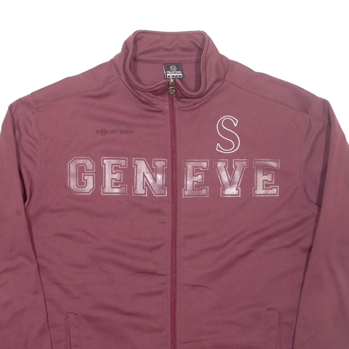 FOURTEEN Geneve SFC Mens Track Jacket Maroon XL