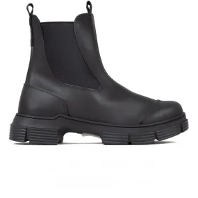 GANNI Recycled Rubber City Boot (Black)