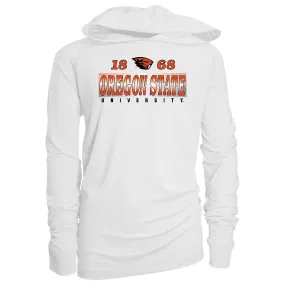 Garb Oregon State Beavers Youth White Marley Long Sleeve Raglan Hoodie Sunshirt