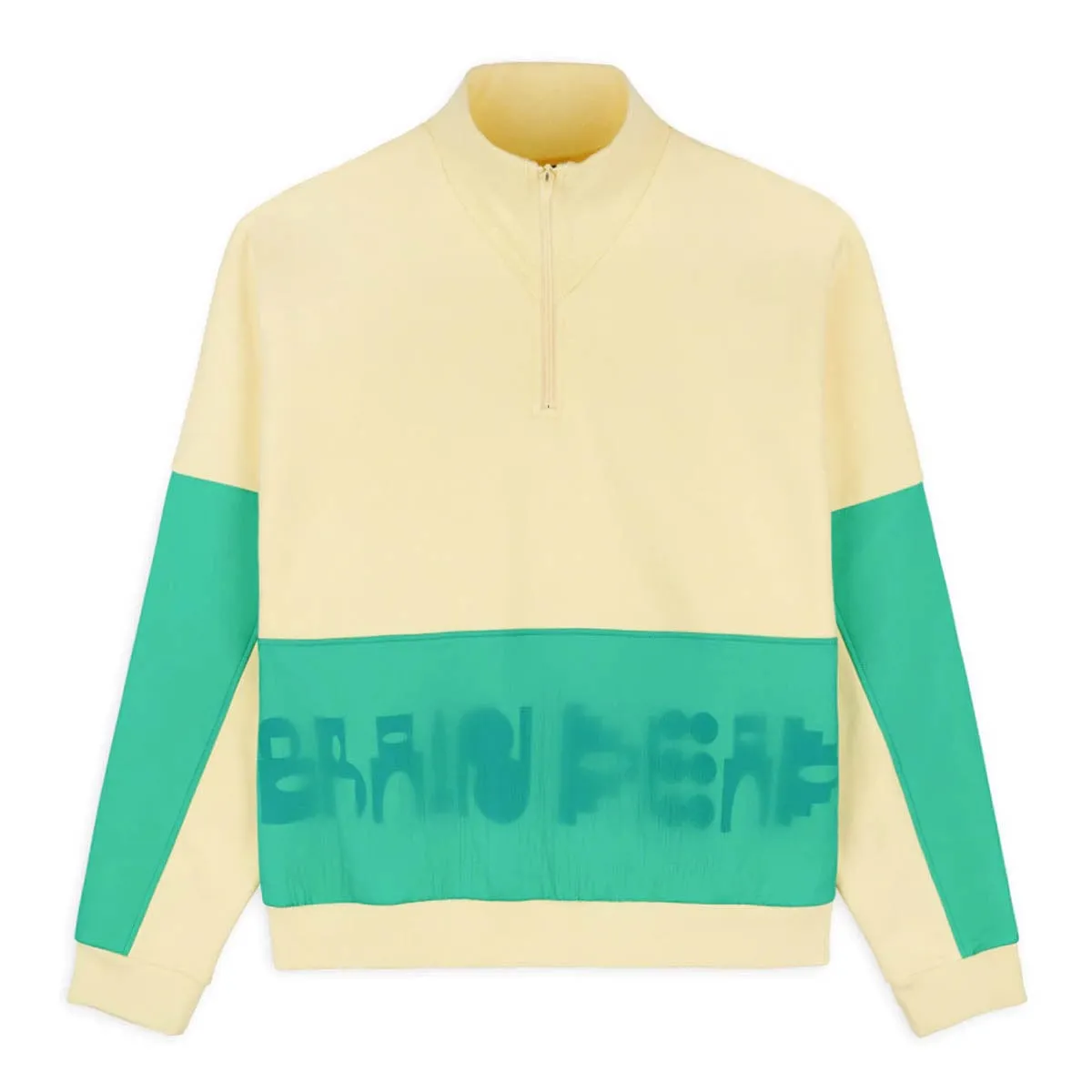 GASTROMANIAC OVERLAY HALF ZIP FLEECE Lemon | Bodega