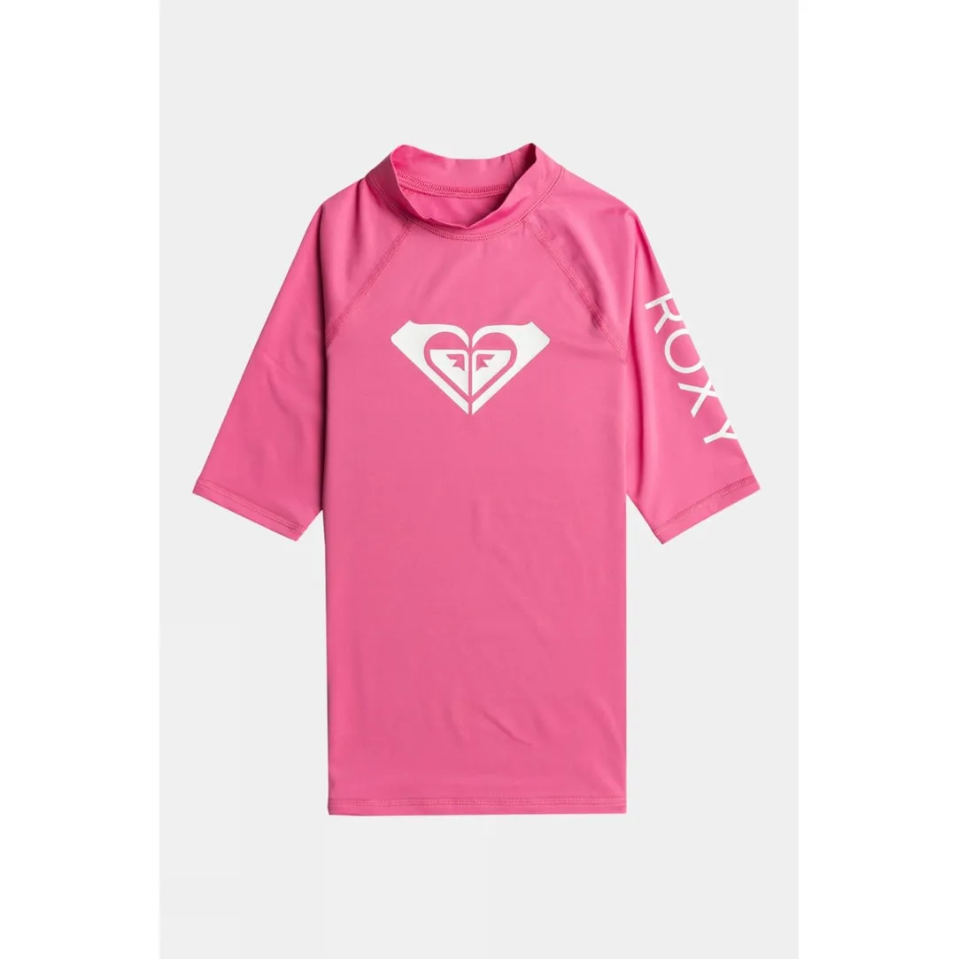 Girls Wholehearted Short Sleeve Rash Vest