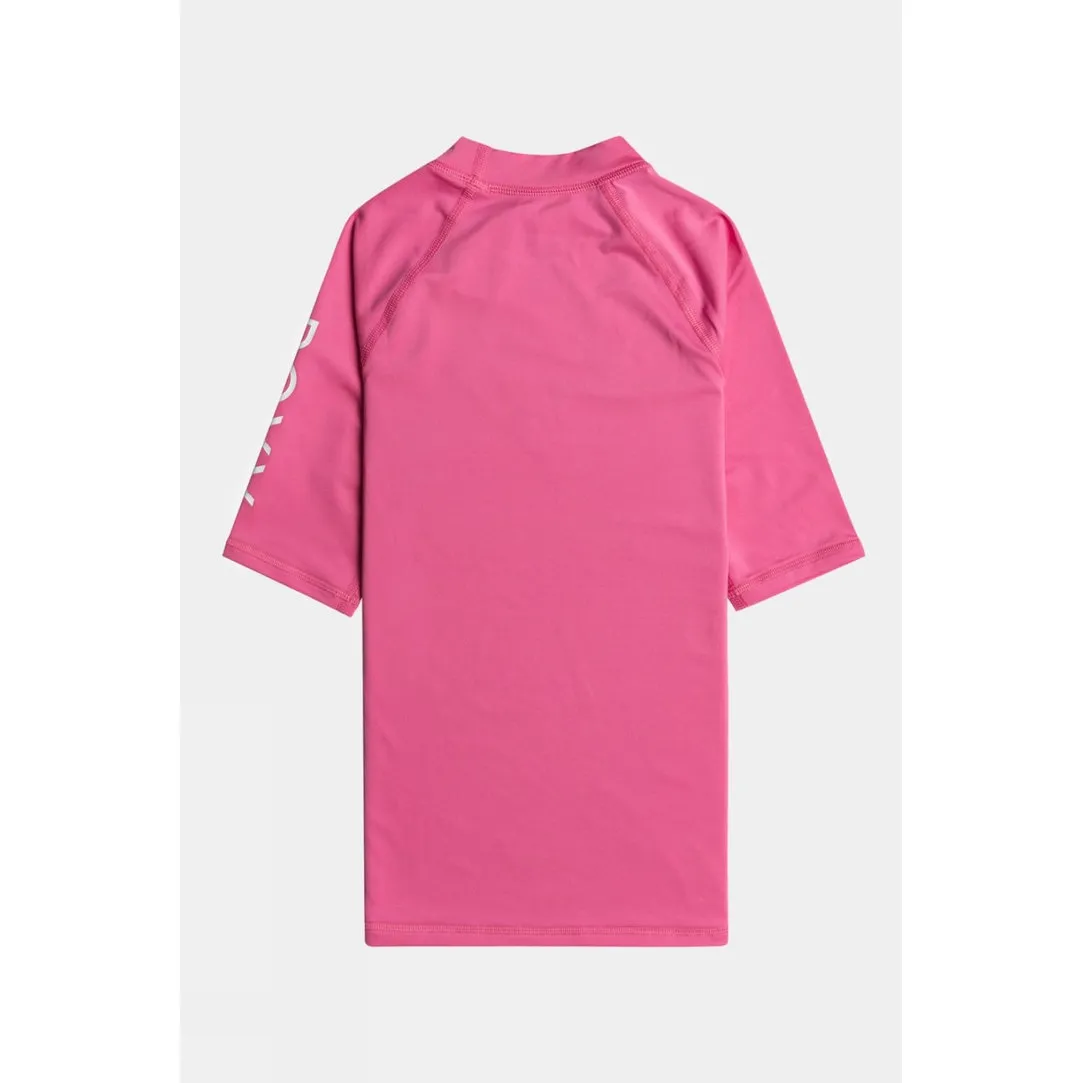 Girls Wholehearted Short Sleeve Rash Vest