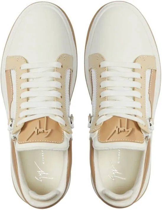 Giuseppe Zanotti panelled low-top sneakers White