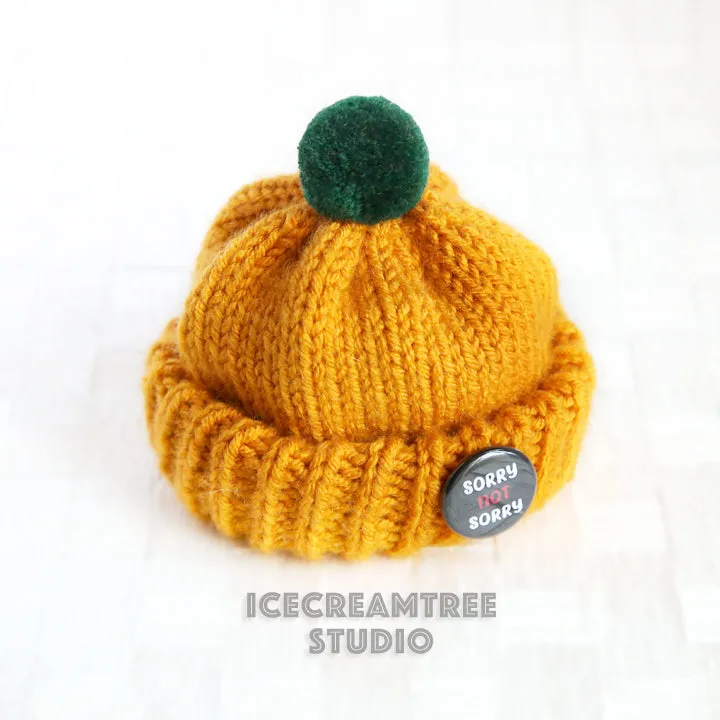 Golden Yellow Beanie - Pet Petite Hat