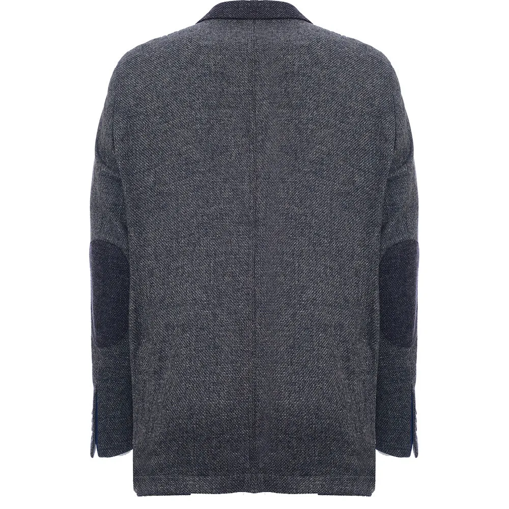 Hackett London Two-Tone Tweed Jacket in Grey