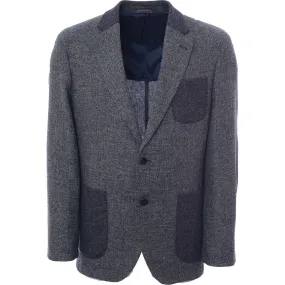 Hackett London Two-Tone Tweed Jacket in Grey