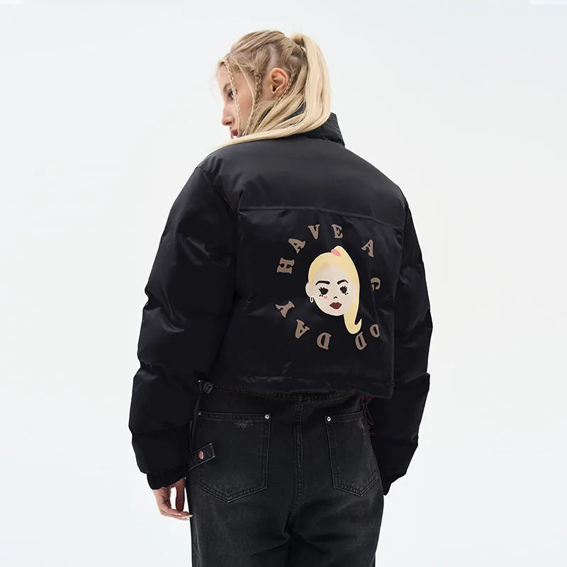 H/C Cartoon Face Crop Jacket