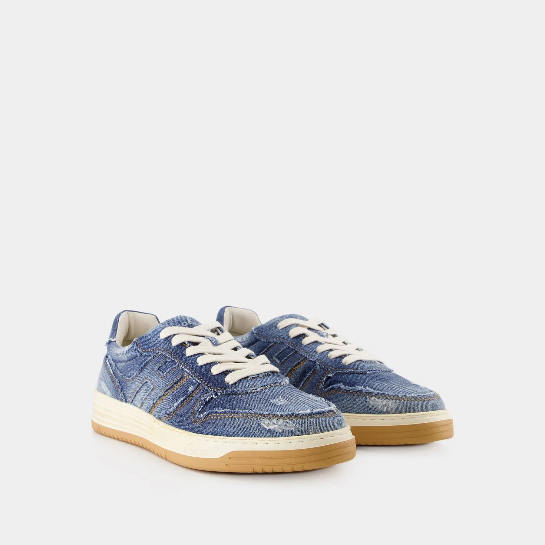 Hogan  H630 Allacciato Sneakers - Hogan - Blue - Denim