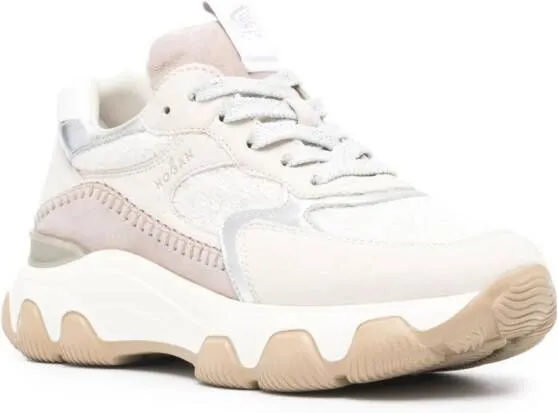 Hogan Hyperactive lace-up sneakers Neutrals