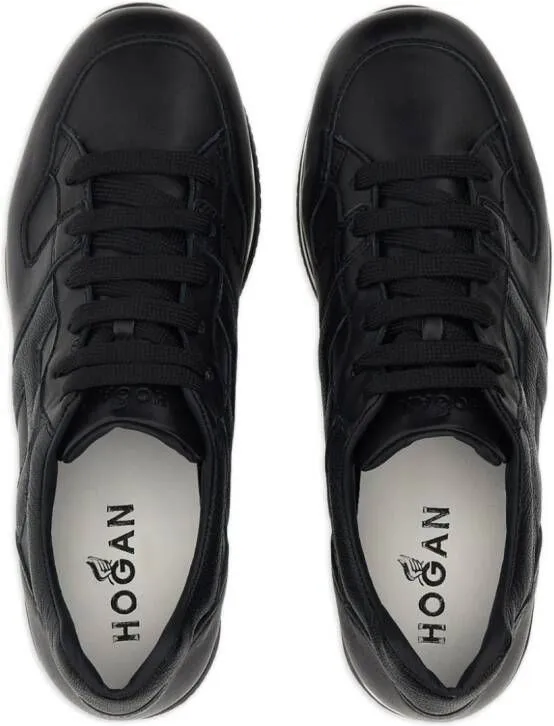 Hogan platform-sole lace-up sneakers Black