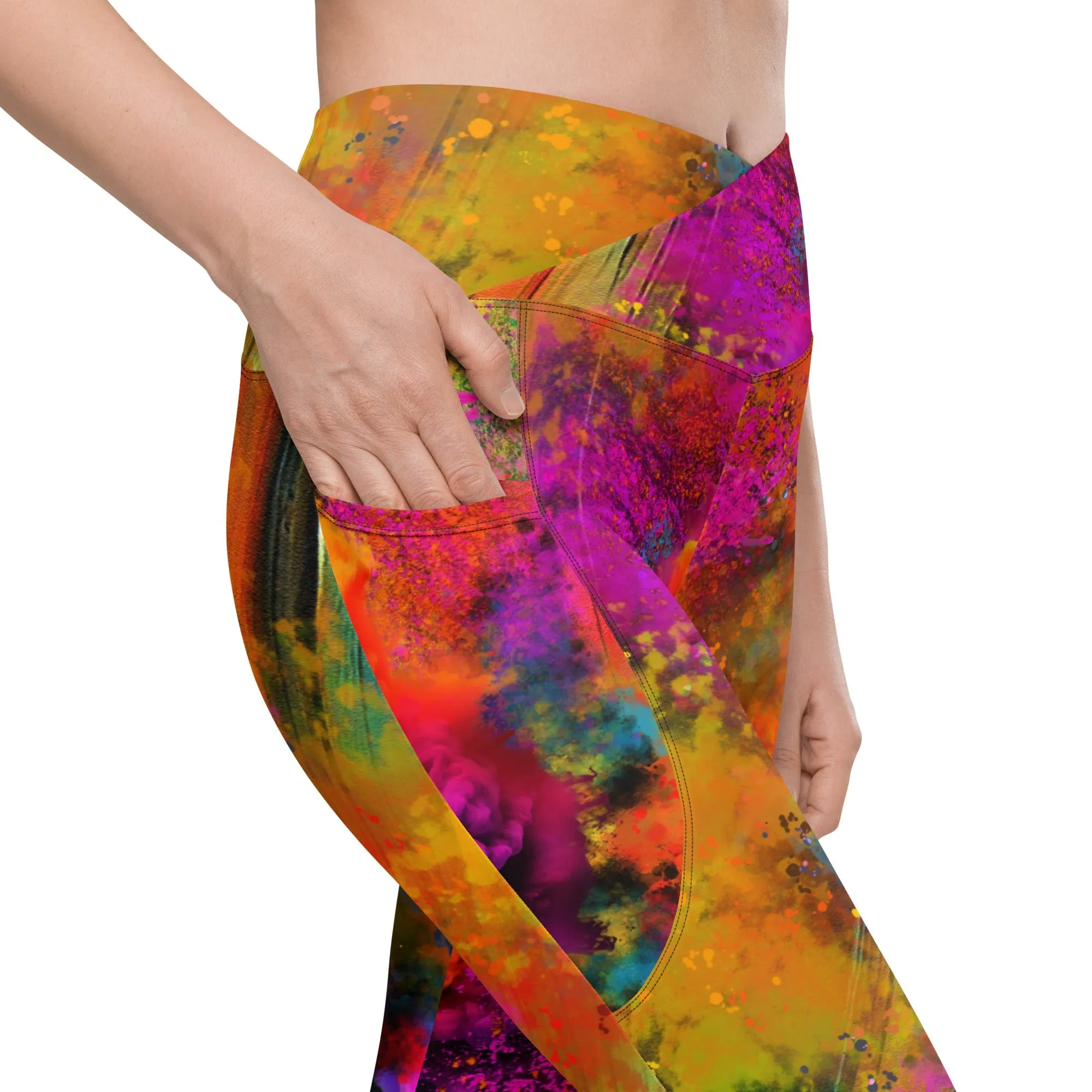 Holi Crossover Leggings With Pockets