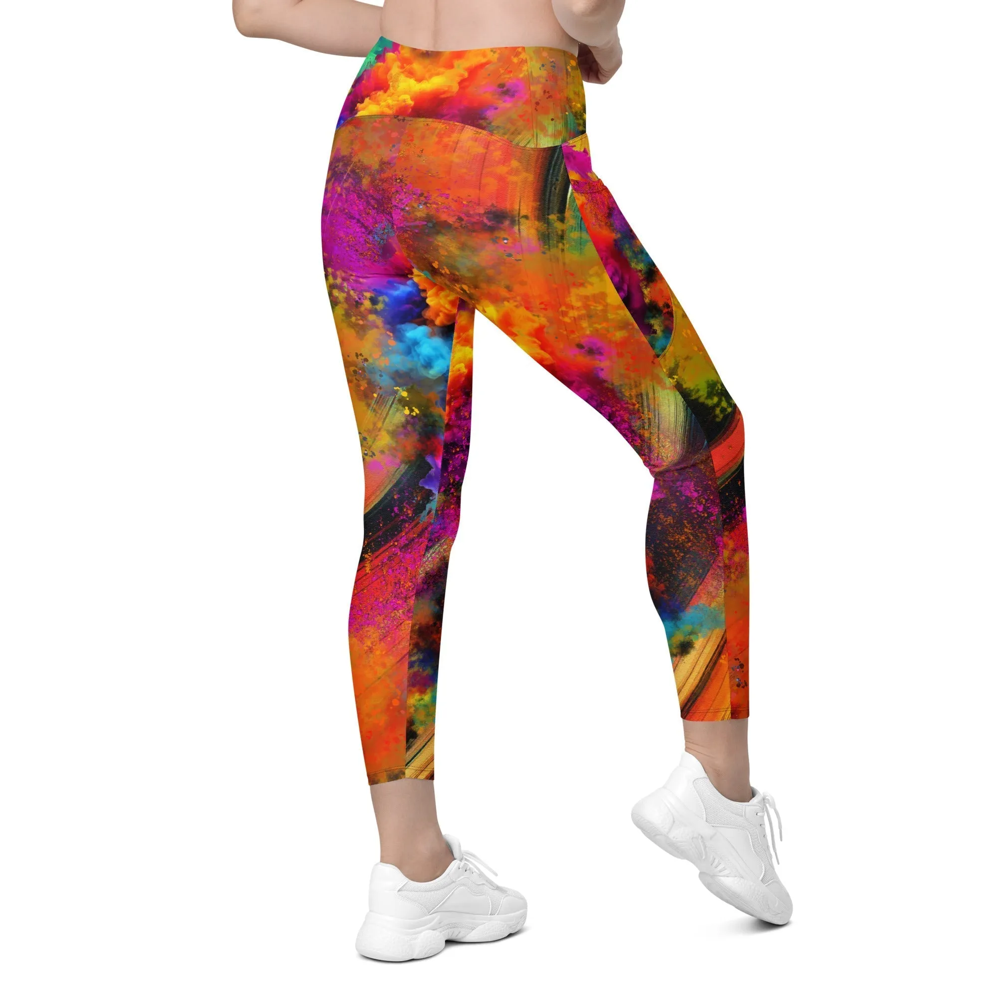 Holi Crossover Leggings With Pockets