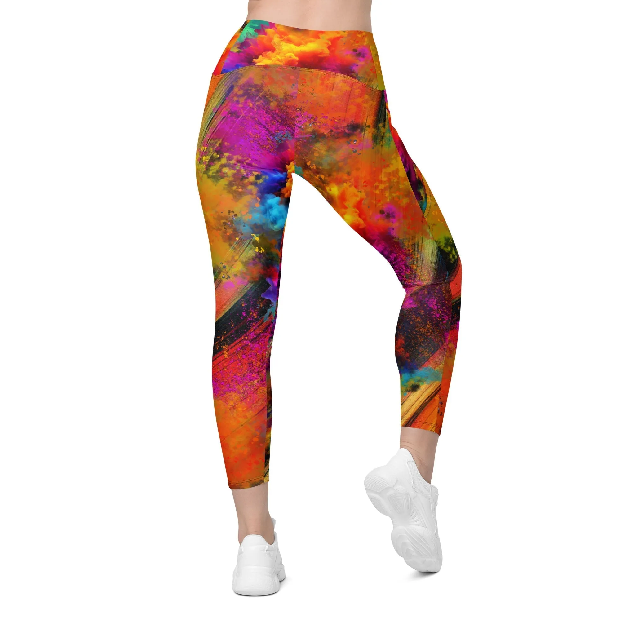 Holi Crossover Leggings With Pockets