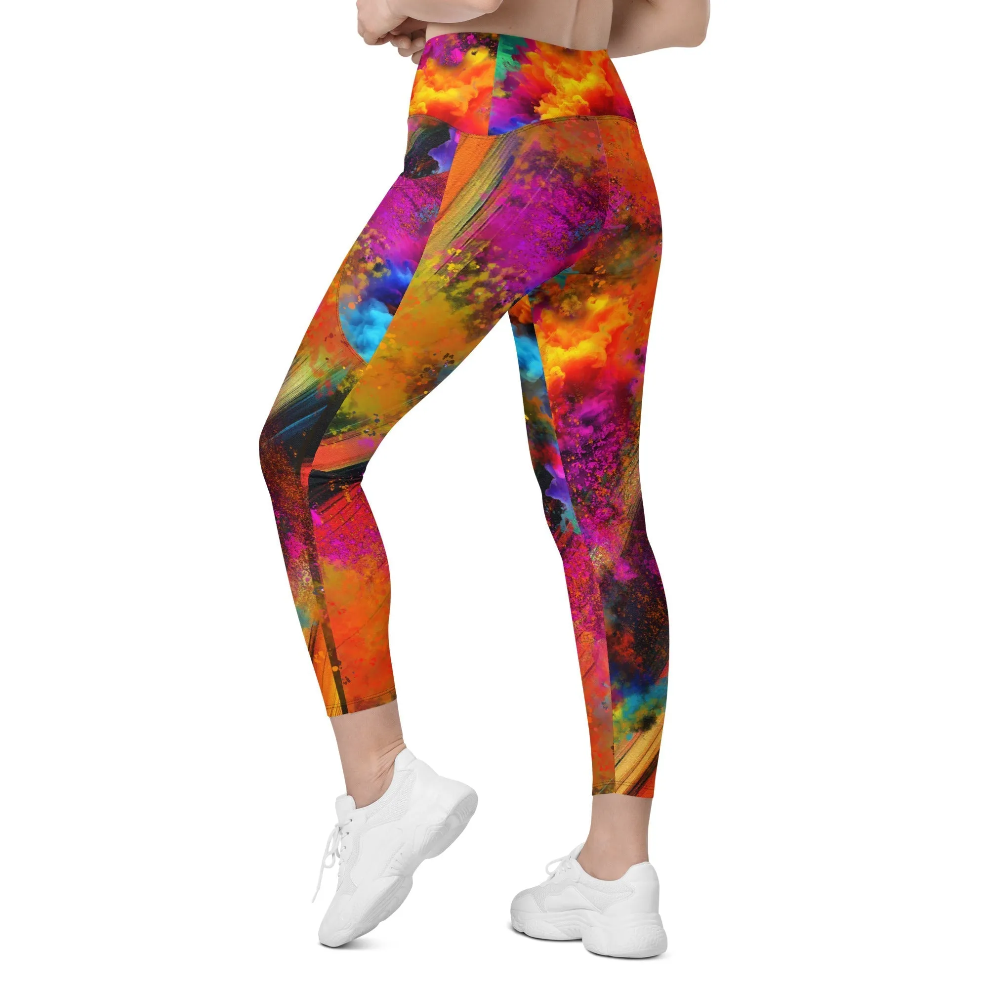 Holi Crossover Leggings With Pockets