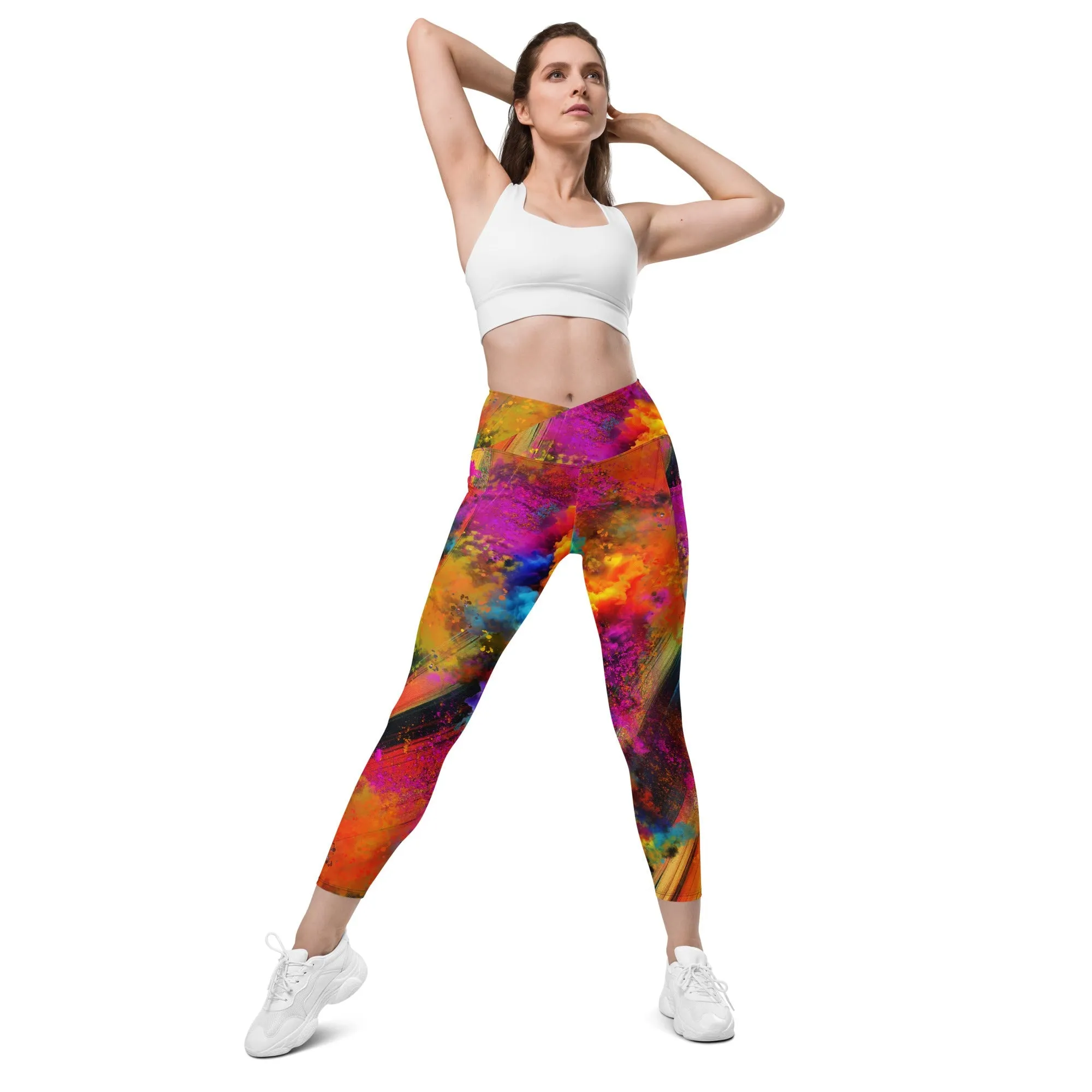 Holi Crossover Leggings With Pockets