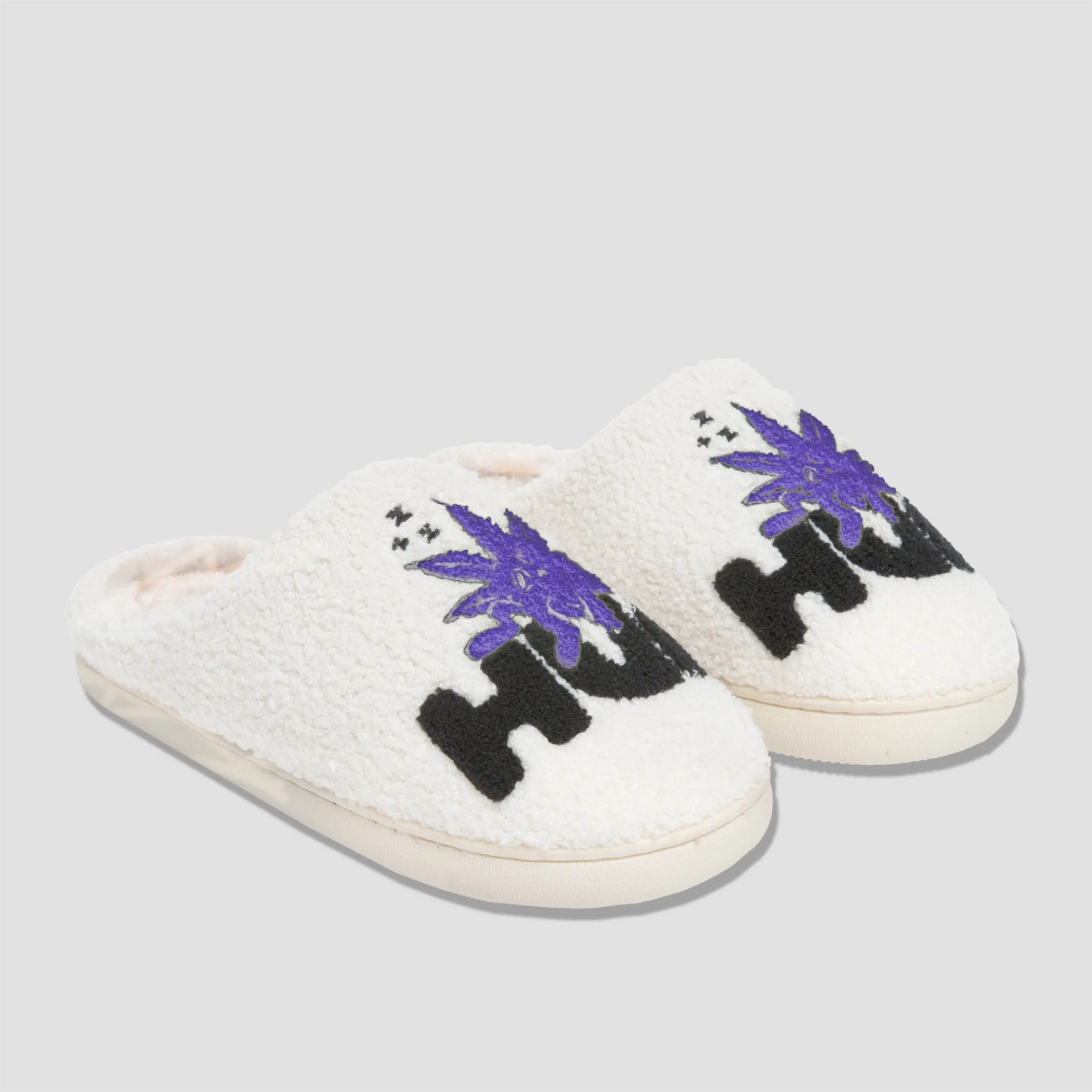 HUF Fuzzy Slipper Cream